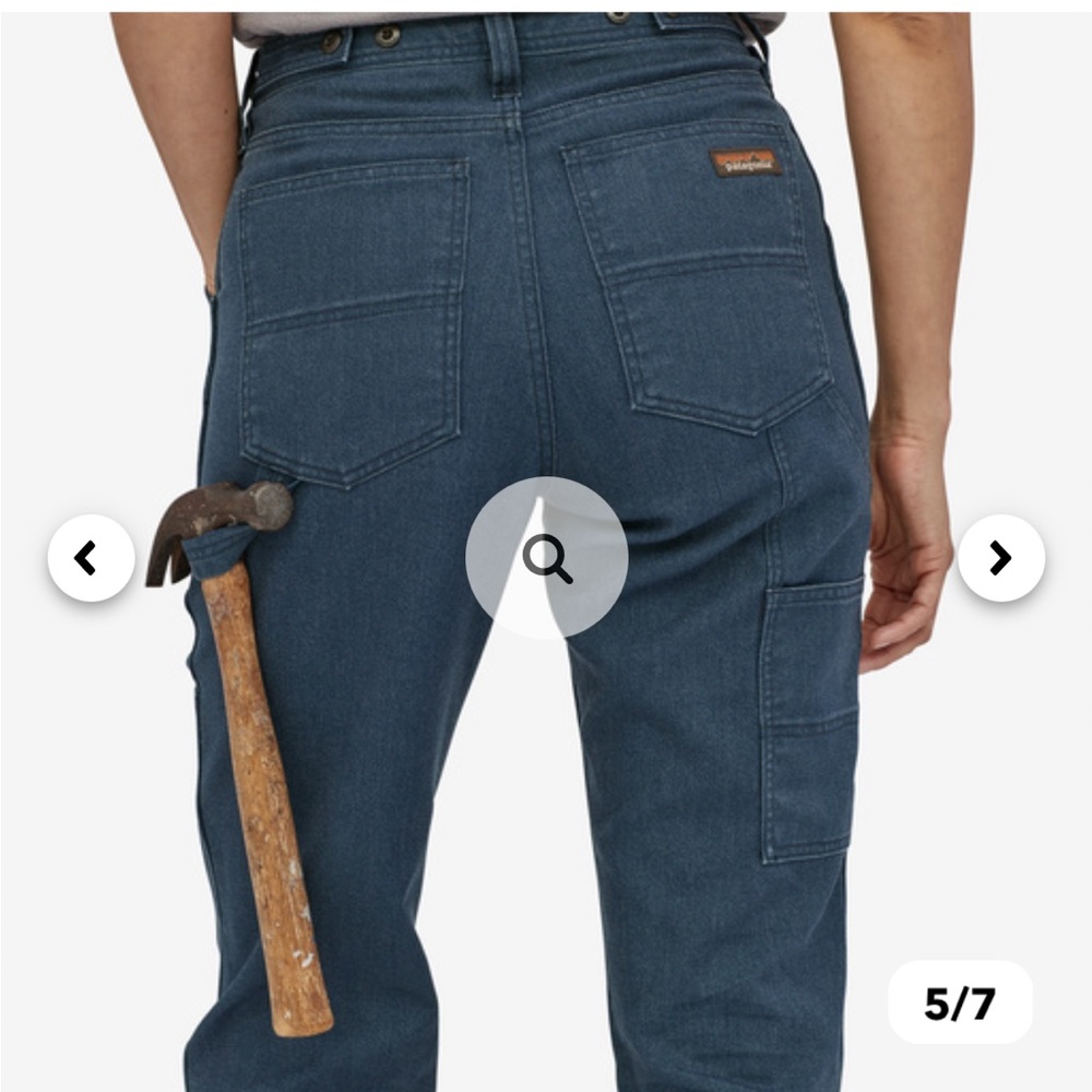 Patagonia cargo pants; all seasons hemp canvas double knee pants